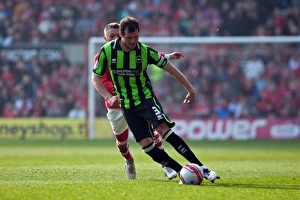 Nottingham Forest - 24-03-2012 Prints: Gordon Greer of Brighton & Hove Albion in Action against Nottingham Forest