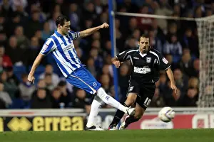 Ipswich Town - 02-10-2012 Prints: Gordon Greer Defending for Brighton & Hove Albion against Ipswich Town