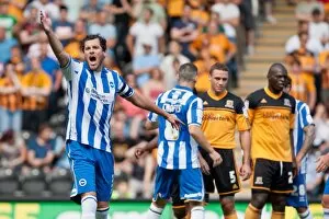 Images Dated 18th August 2012: Gordon Greer Hull City Brighton HA 120818