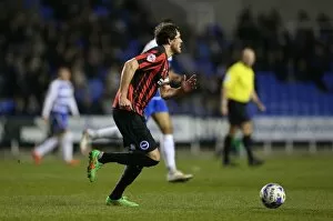 Images Dated 10th March 2015: Gordon Greer Leads Brighton and Hove Albion in Championship Showdown against Reading (10MAR15)