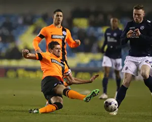 Gordon Greer Leads Brighton and Hove Albion in Championship Battle against Millwall (17MAR15)