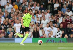 Fulham 15AUG15 Prints: Gordon Greer Leads Brighton and Hove Albion in Championship Clash against Fulham (August 15)