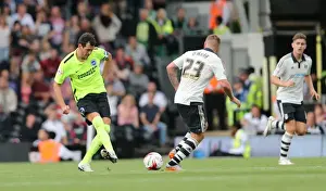 Fulham 15AUG15 Prints: Gordon Greer Leads Brighton and Hove Albion in Sky Bet Championship Clash against Fulham (15/08/2015)