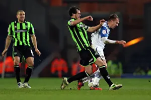 Blackburn Rovers - 22-01-2013 Prints: Gordon Greer Tackles Jordan Rhodes: Intense Moment from Blackburn vs