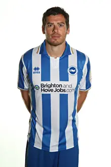14/15 Squad Prints: Gordon Greer: The Unyielding Icon of Brighton and Hove Albion FC