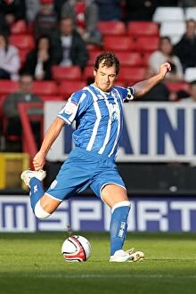 Images Dated 16th October 2010: Gordon Greer: The Unyielding Seagull of Brighton and Hove Albion FC