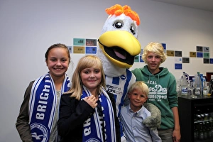 Gully of Brighton and Hove Albion: Greeting His Adoring Fans