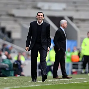 Gus Poyet and Alan Pardew Face Off: Brighton & Hove Albion vs. Newcastle United, FA Cup 3rd Round, Amex Stadium, January 5, 2013