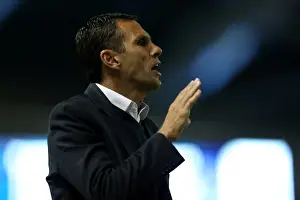 Sheffield Wednesday - 14-09-2012 Prints: Gus Poyet: Brighton & Hove Albion Manager in Action Against Sheffield Wednesday