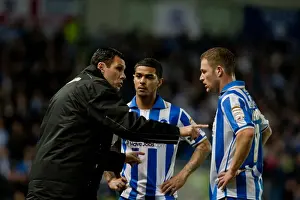 Derby County - 20-03-2012 Prints: Gus Poyet Conferencing with Liam Bridcutt and Alan Navarro During Brighton & Hove Albion vs Derby County