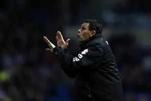 Millwall - 18-12-2012 Prints: Gus Poyet Gives Instructions during Brighton & Hove Albion vs Millwall, December 18, 2012