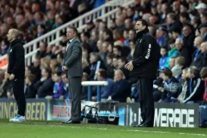 Gus Poyet Guides Brighton & Hove Albion in Championship Battle at Peterborough, April 2013