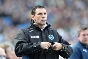 Images Dated 19th July 2001: Gus Poyet Guides Brighton & Hove Albion vs Leicester City, April 2013