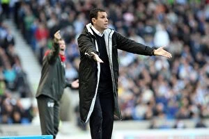 Images Dated 3rd December 2011: Gus Poyet: The Inspiring Manager of Brighton and Hove Albion FC