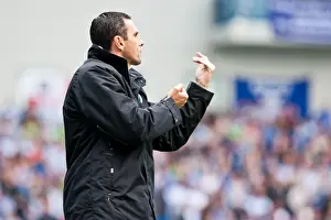 Event:bb 20120417 Prints: Gus Poyet Leading Brighton & Hove Albion Against Birmingham City