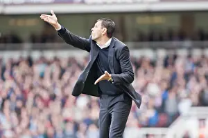 West Ham United - 14-04-2012 Prints: Gus Poyet Leads Brighton & Hove Albion in Npower Championship Clash Against West Ham United