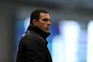 Derby County - 12-01-2013 Prints: Gus Poyet Watching Intently: Brighton & Hove Albion vs