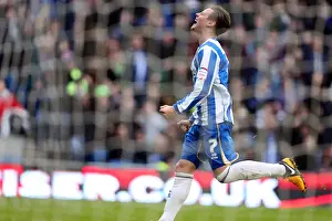 Event:bn 20130105 Prints: Will Hoskins Scores the Decisive Goal: Brighton & Hove Albion Leads 2-0 against Newcastle United in FA Cup 3rd Round