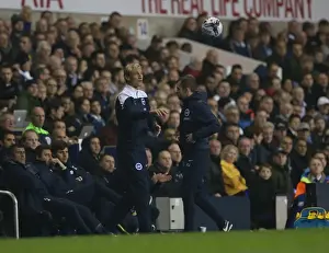 Tottenham Hotspur 29OCT14 Prints: Hyypia and Jones Lead Brighton at White Hart Lane Against Tottenham, October 2014