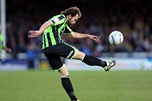Inigo Calderon in Action: Brighton & Hove Albion vs. Middlesbrough, Championship Match, April 13, 2013