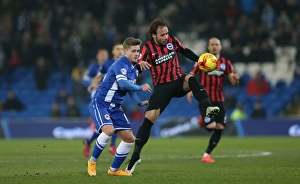 Cardiff City Prints: Inigo Calderon in Action: Cardiff City vs