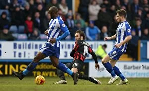 Images Dated 14th February 2015: Inigo Calderon in Action: Sheffield Wednesday vs. Brighton and Hove Albion (February 2015)
