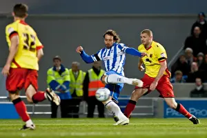 Watford - 17-04-2012 Prints: Inigo Calderon Scores the Game-winning Goal: Brighton & Hove Albion 1-2 Watford (April 17)