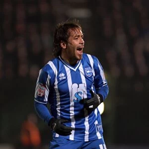 Images Dated 24th February 2011: Inigo Calderon: A Star Player of Brighton and Hove Albion FC