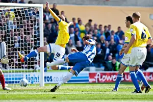 Inigo Calderon's Shot at Amex Stadium: Brighton & Hove Albion vs Birmingham City (April 21, 2012)
