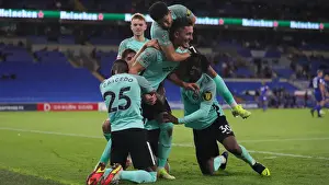 Cardiff City Prints: Intense Action: Carabao Cup Showdown between Cardiff City and Brighton & Hove Albion (24th August 2021)
