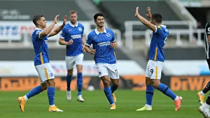Intense Action: Newcastle United vs. Brighton and Hove Albion at St James Park (2020-21 Premier League)