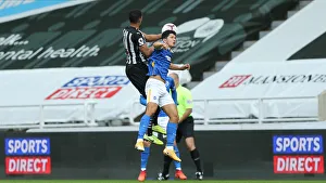 Intense Action: Newcastle United vs. Brighton and Hove Albion at St James Park (2020-21 Premier League)