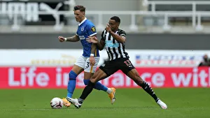Intense Action: Newcastle United vs. Brighton and Hove Albion at St James Park (2020-21 Premier League)