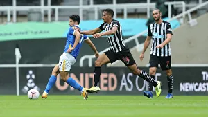 Intense Action: Newcastle United vs. Brighton and Hove Albion at St James Park (2020-21 Premier League)