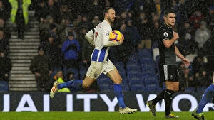 Images Dated 9th February 2019: Intense Battle: Brighton and Hove Albion vs. Burnley - Premier League Clash at American Express