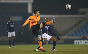 Millwall Prints: Intense Battle: Kayal Fights for Control in Millwall vs. Brighton (17MAR15)
