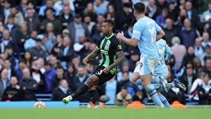 Images Dated 21st October 2023: Intense Battle: Manchester City vs. Brighton and Hove Albion (21OCT23)