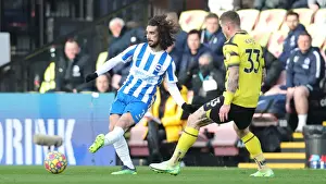Watford 12FEB22 Prints: Intense Battle: Watford vs. Brighton & Hove Albion - Premier League Rivalry (12FEB22)
