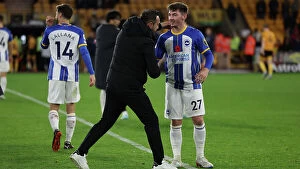 Brighton And Hove Albion Midfielder Billy Gilmour 27 Collection: Intense Battle: Wolverhampton Wanderers vs. Brighton & Hove Albion - Premier League Rivalry at