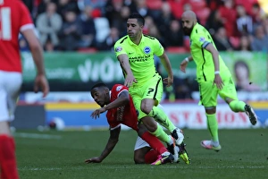 Charlton Athletic 23APR16 Prints: Intense Championship Clash: Charlton Athletic vs. Brighton & Hove Albion (23APR16)