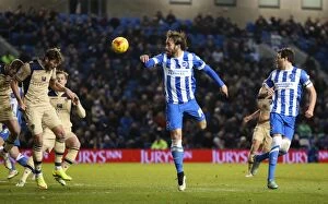 Images Dated 24th February 2015: Intense Championship Showdown: Brighton & Hove Albion vs Leeds United (24 February 2015)