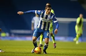 Images Dated 23rd January 2016: Intense Championship Showdown: Brighton & Hove Albion vs. Huddersfield Town (23rd January 2016)