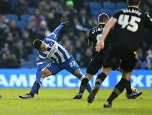 Images Dated 13th February 2016: Intense Championship Showdown: Brighton & Hove Albion vs. Bolton Wanderers (13th February 2016)