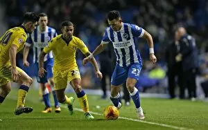 Images Dated 29th February 2016: Intense Championship Showdown: Brighton & Hove Albion vs. Leeds United - 29 February 2016