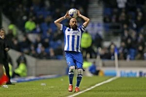 Images Dated 15th March 2016: Intense Championship Showdown: Brighton and Hove Albion vs. Reading - 15 March 2016