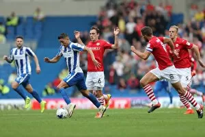 Images Dated 24th September 2016: Intense Championship Showdown: Brighton and Hove Albion vs Barnsley (September 24, 2016)