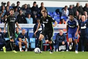 Images Dated 27th September 2016: Intense Championship Showdown: Brighton and Hove Albion vs Ipswich Town at Portman Road (27SEP16)