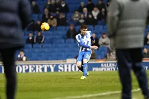 Images Dated 24th January 2017: Intense Championship Showdown: Brighton and Hove Albion vs. Cardiff City (24Jan17)