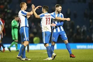 Images Dated 24th January 2017: Intense Championship Showdown: Brighton and Hove Albion vs. Cardiff City (January 2017)