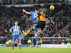 Intense Championship Showdown: Brighton and Hove Albion vs. Hull City, KC Stadium, February 2016